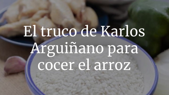 El truco de Karlos Arguiñano para que no se pase el arroz