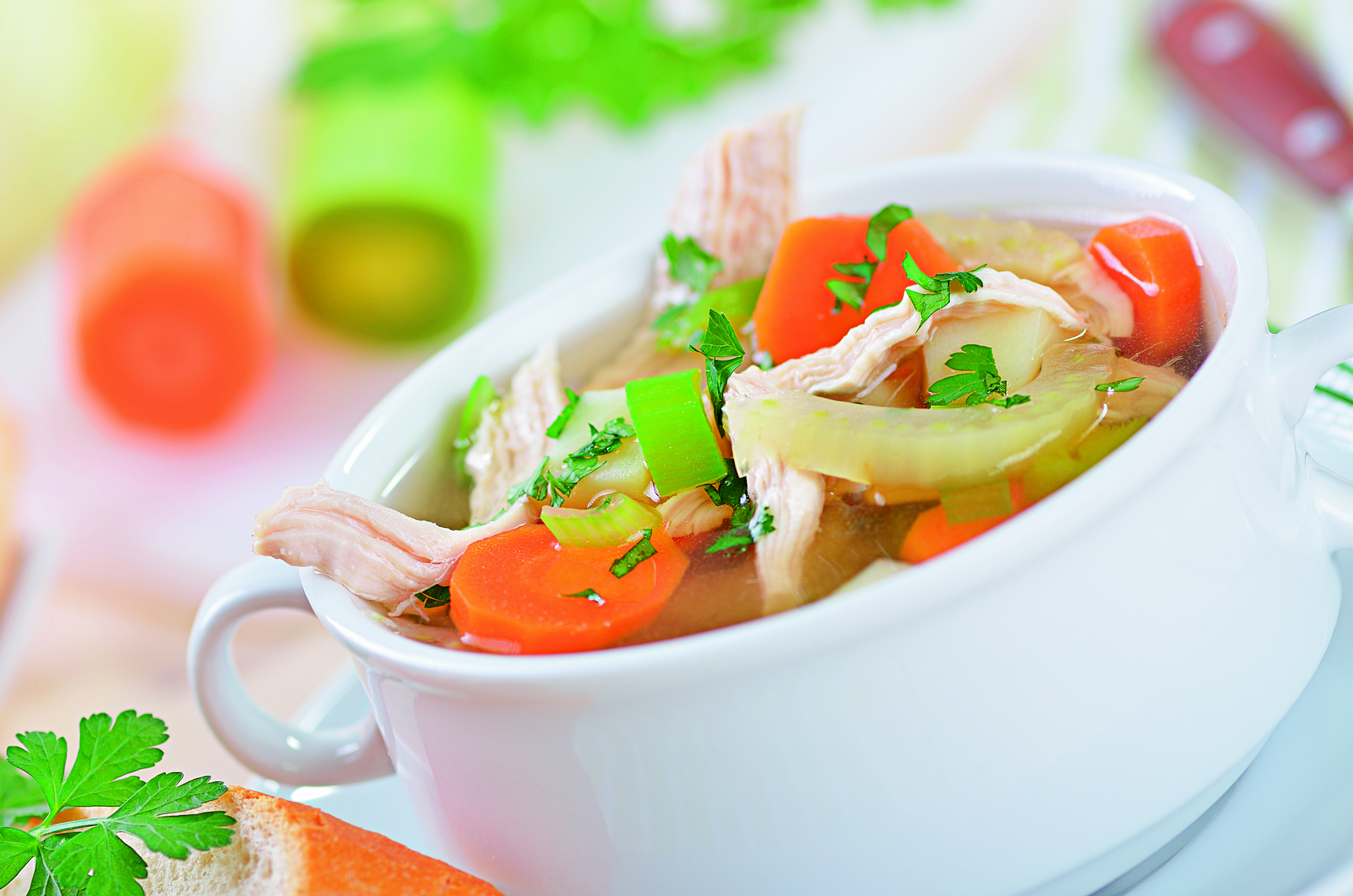 Deliciosa sopa de verduras para cuando hace frío.