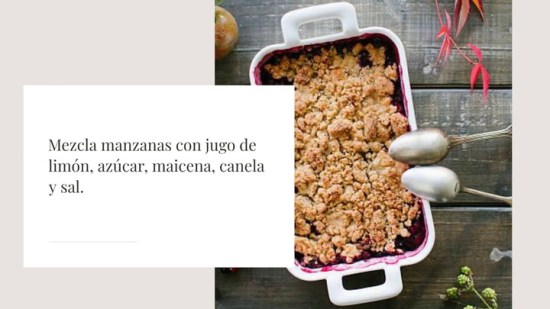 Crumble De Manzana Vegano Y Sin Gluten