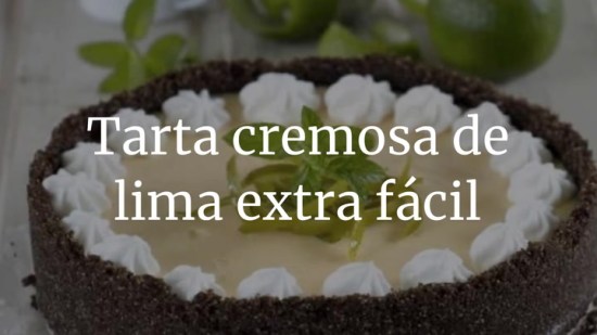 Tarta cremosa de lima extra fácil