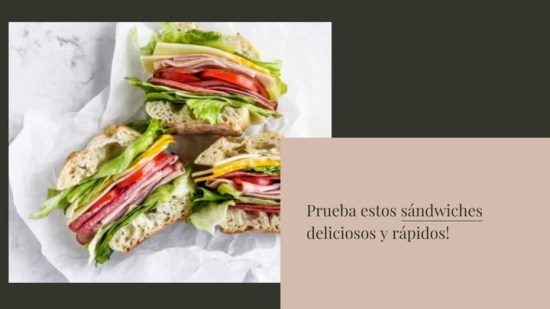 2 Recetas De S Ndwiches Ideales Para La