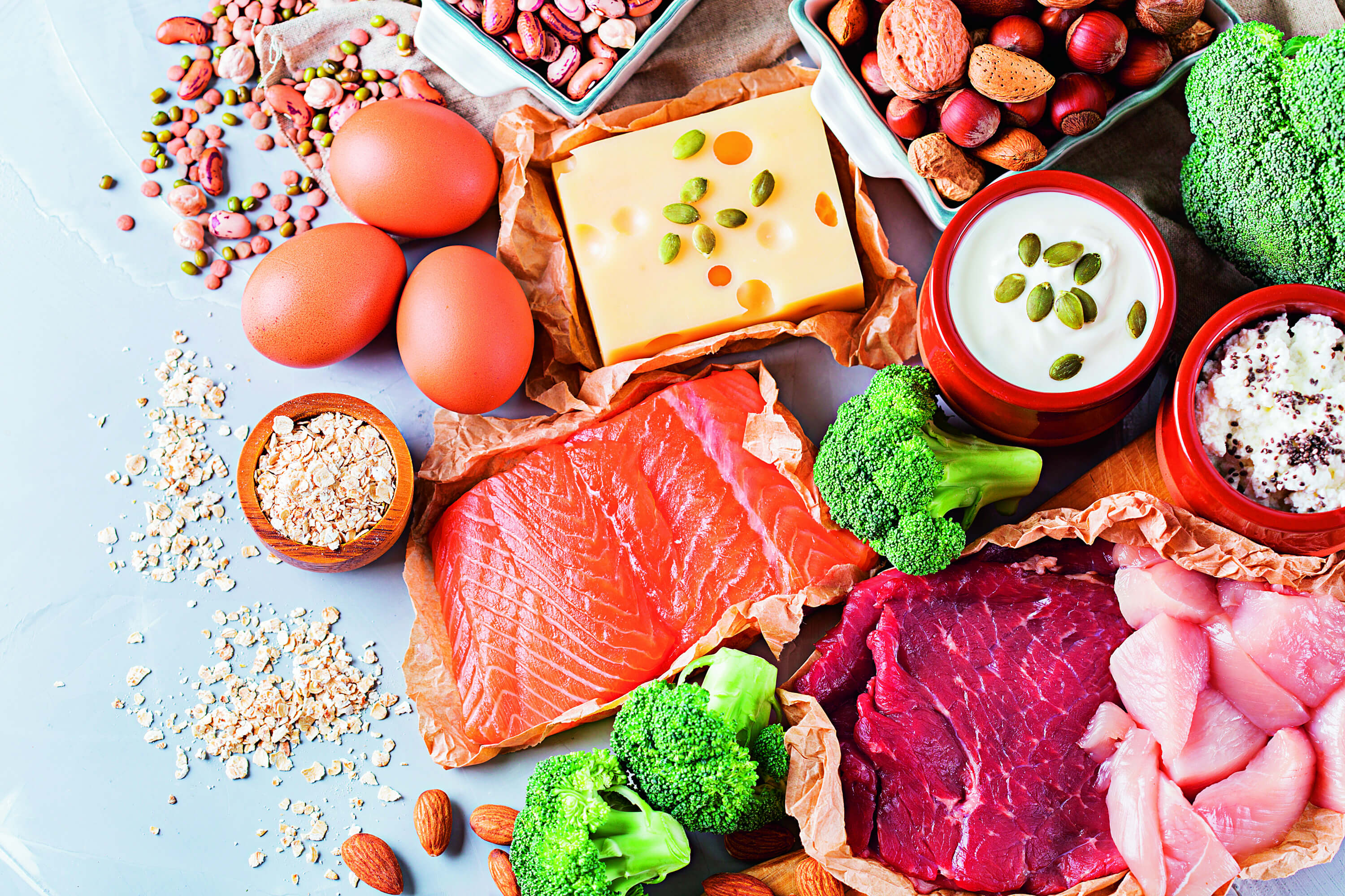 Comer saludable para engordar.