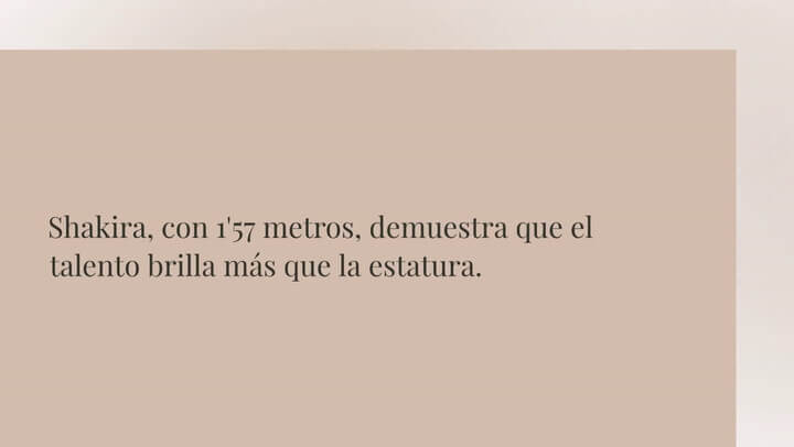 Shakira Y Otras Famosas Bajitas Que Han