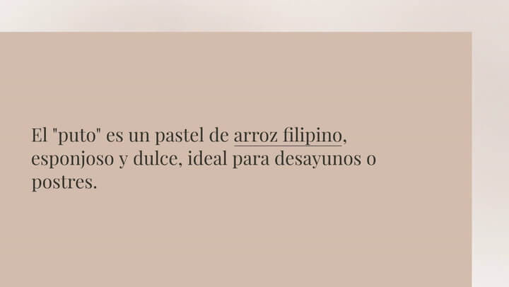 Puto Pastel De Arroz T Pico De Filipinas