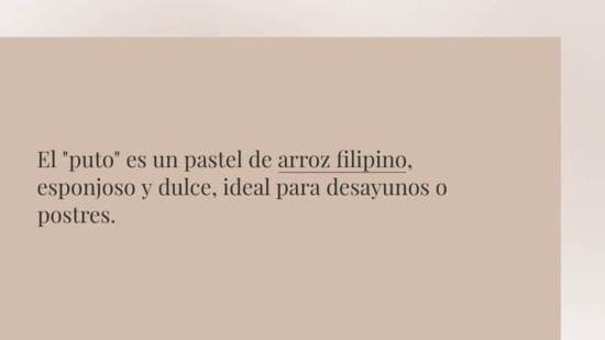 Puto Pastel De Arroz T Pico De Filipinas