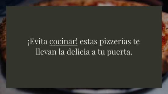 Estas Son Las Mejores Pizzer As De Madri