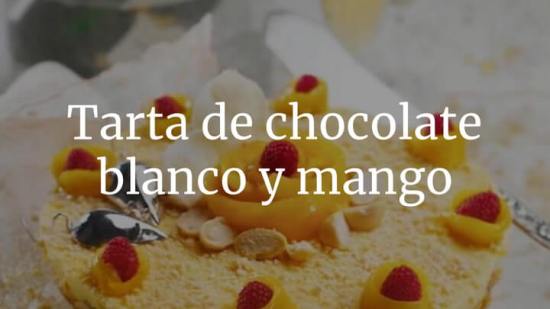 Tarta De Chocolate Blanco Y Mango