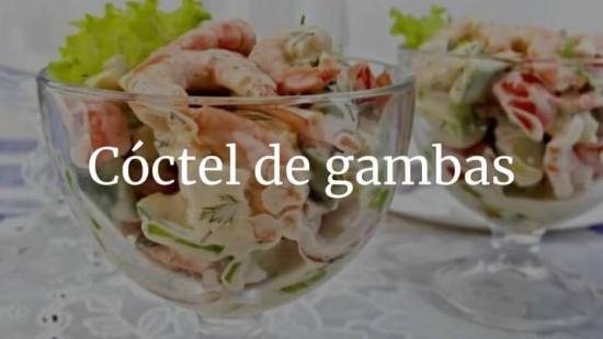 Cóctel de gambas