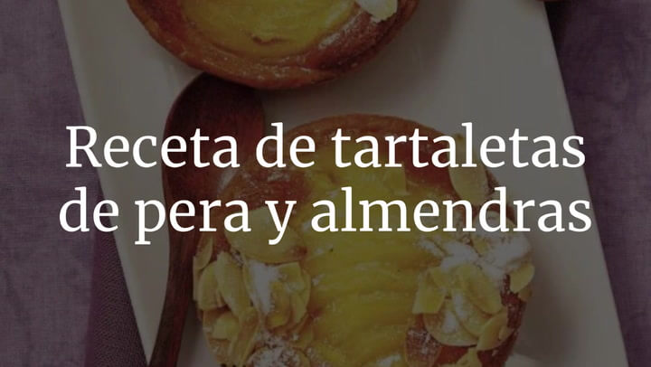 Tartaletas De Pera Y Almendras