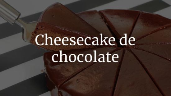 Cheesecake De Chocolate