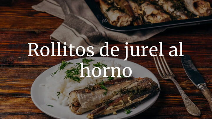 Rollitos de jurel al horno