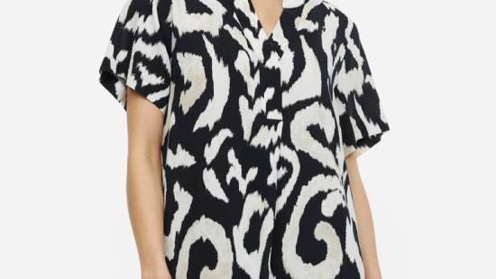 Vestido blanco y negro