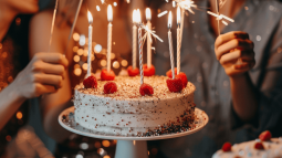 Una tarta de cumpleaños