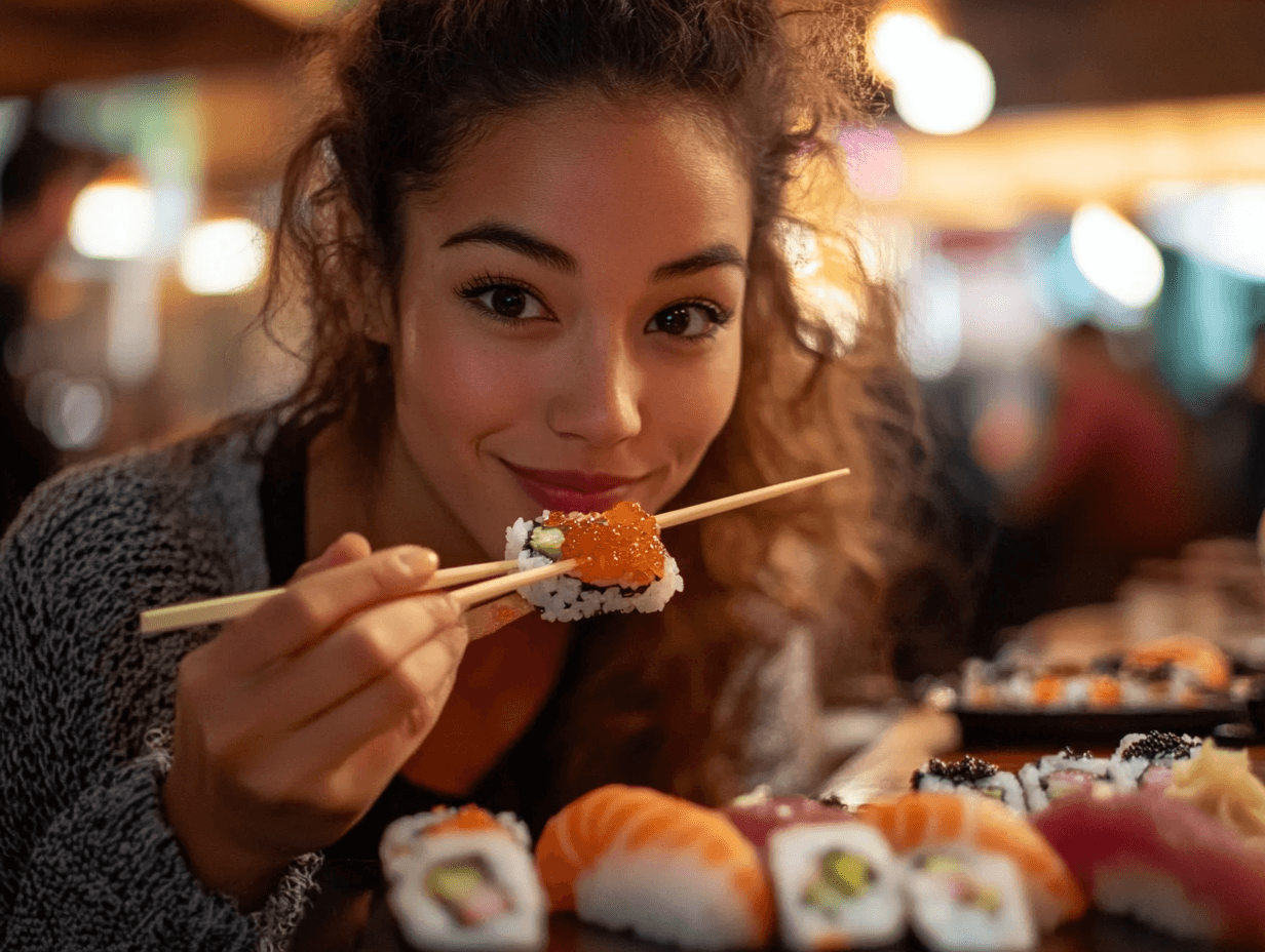 zinetmedia_mujer_comiendo_sushi_en_un_restaurante_imagen_--ar_7250e9fd-e497-42cc-8b0b-9d2d70ecc937_3