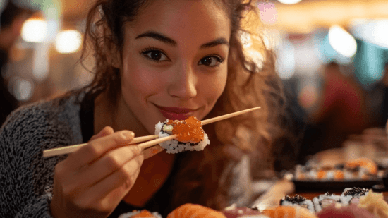 zinetmedia_mujer_comiendo_sushi_en_un_restaurante_imagen_--ar_7250e9fd-e497-42cc-8b0b-9d2d70ecc937_3
