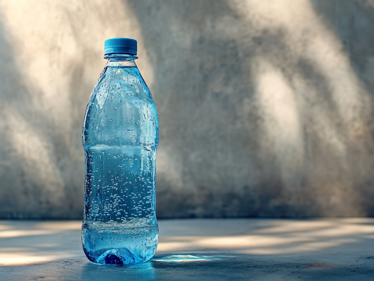 Agua con gas embotellada