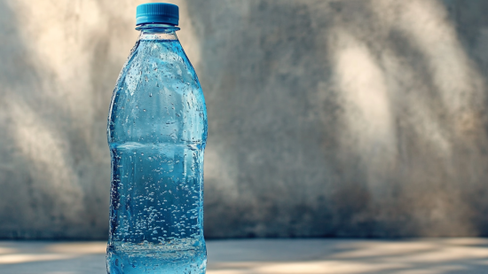 Agua con gas embotellada