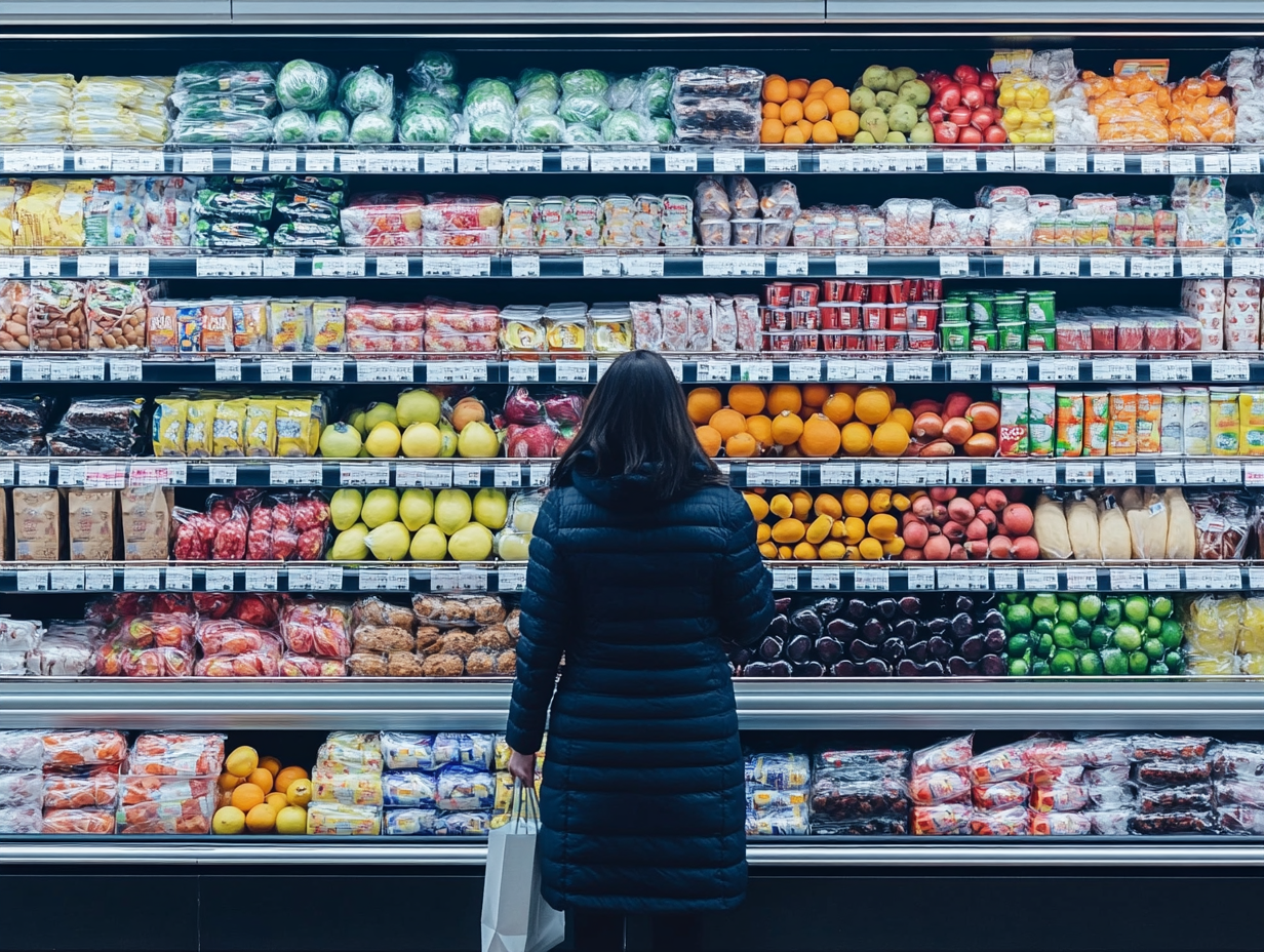 Una mujer en un supermercado