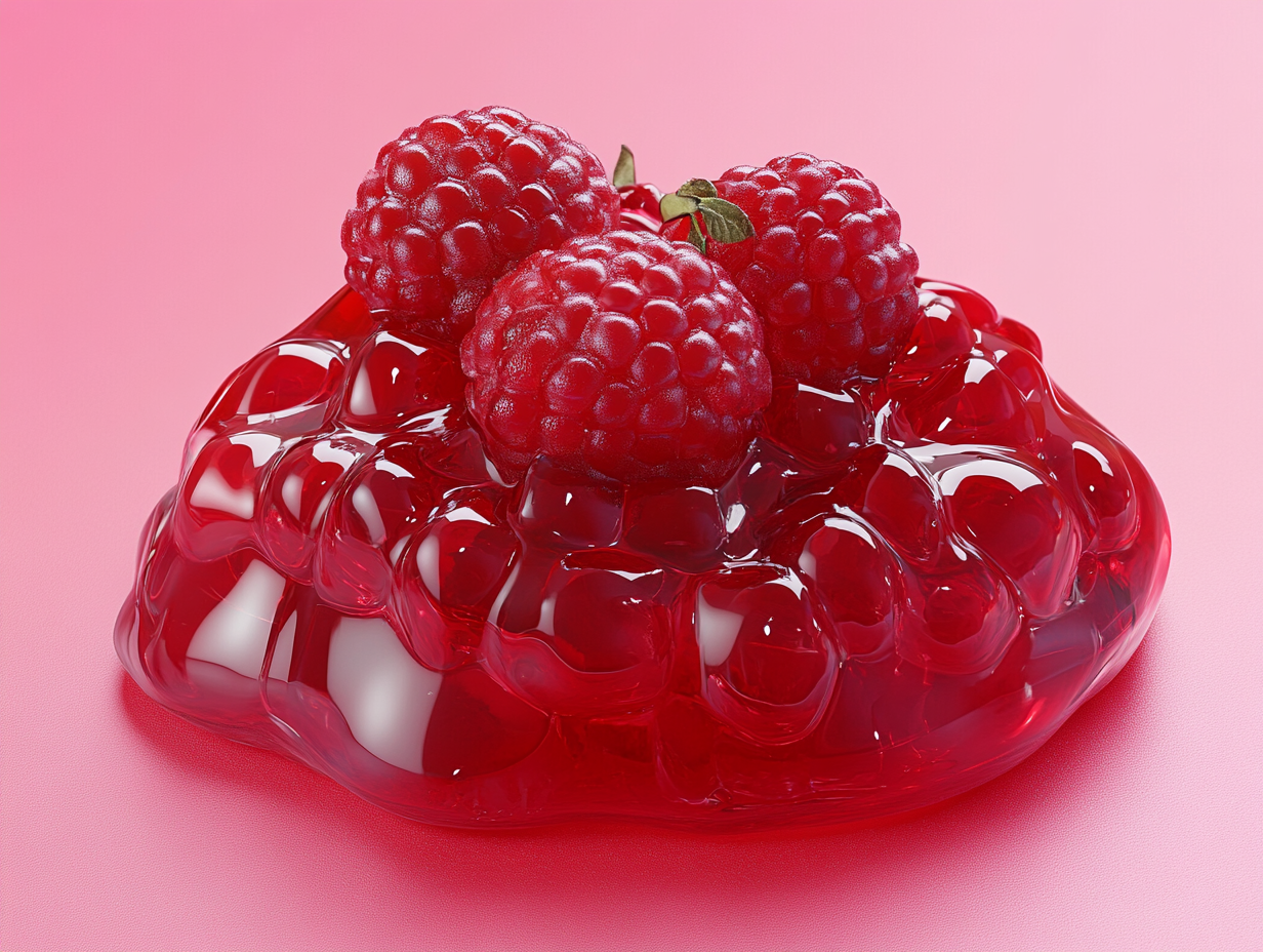 Gelatina de frutos rojos