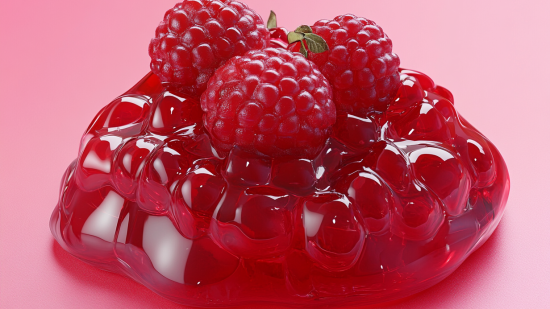 Gelatina de frutos rojos