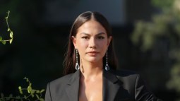 Demet Özdemir arrives at the Hotel Excelsior pier ahead of the Kineo Award 2023 during the 80th Venice International Film Festival 2023 on September 01, 2023 in Venice, Italy. Victor Boyko