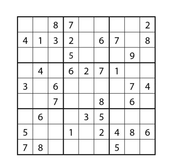 Sudoku 1 - Revista Mía