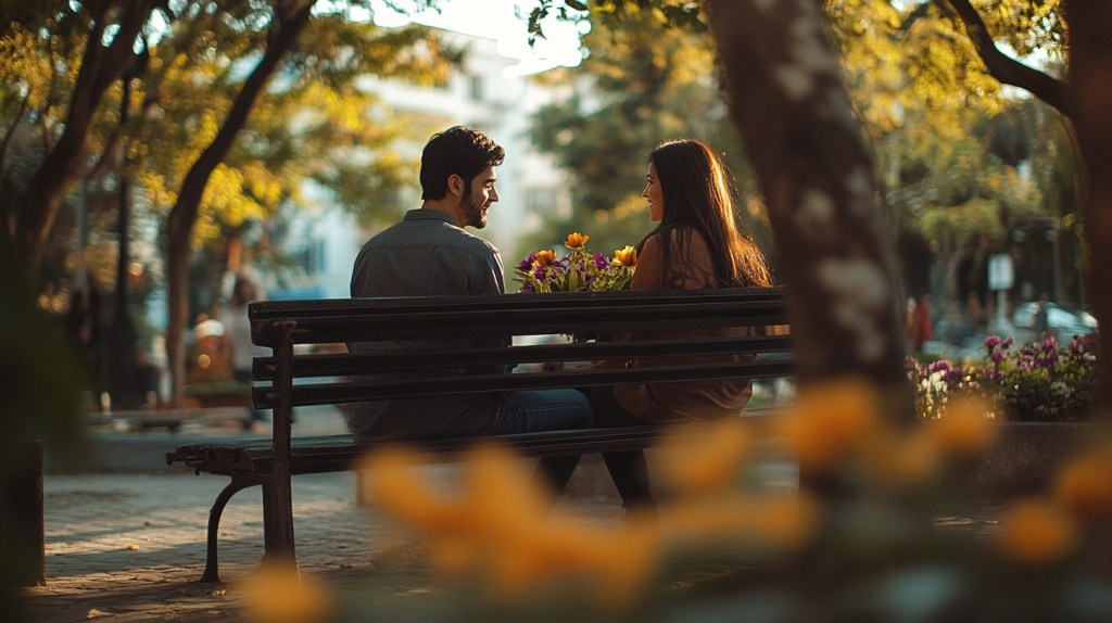 Pareja en un parque (Imagen: Blanca Campos)