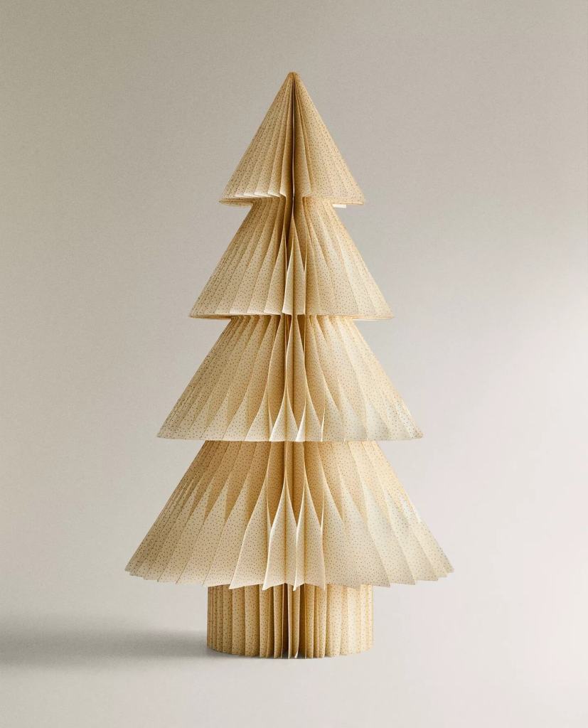 El árbol de Navidad ideal que Zara Home propone para las casas que no tienen mucho espacio - Fuente: Zara Home