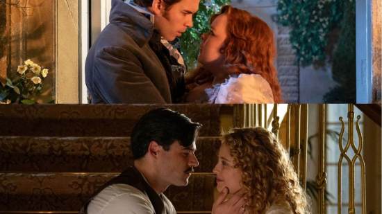 Imagen de 'Los Bridgerton' (Netflix) y 'La Promesa' (RTVE)