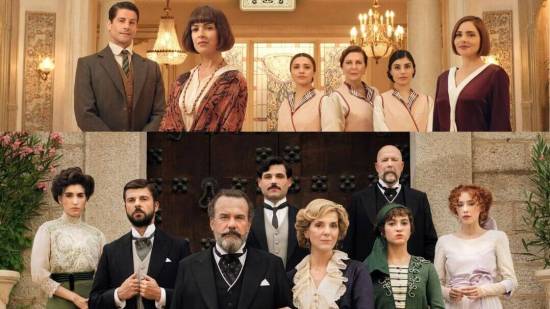 Escena de 'La Favorita 1922' (Mediaset) y 'La Promesa' (RTVE)