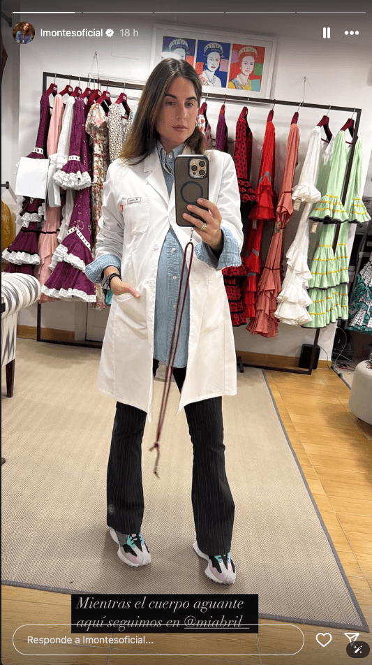 Lourdes Montes deslumbra en la recta final de su embarazo con estilo y comodidad