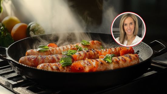 recetas-salchichas-pollo-espinacas