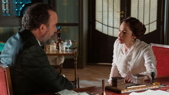 Alonso (Manuel Regueiro) y Eugenia (Alicia Moruno) en 'La Promesa'.- RTVE