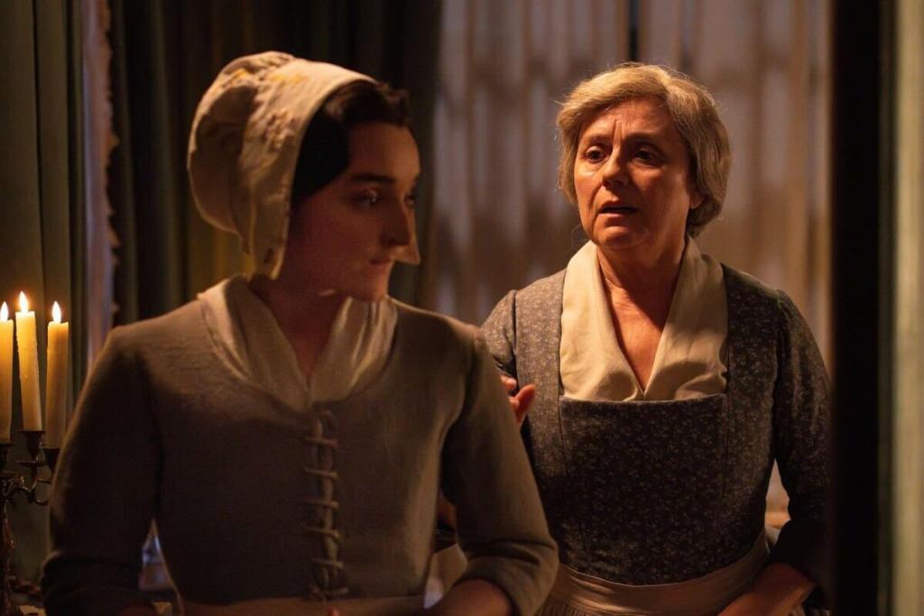 Matilde (María Redondo) y Raimunda (Inma Sancho) en 'Valle Salvaje'.- RTVE